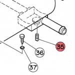 35) Water drain plug